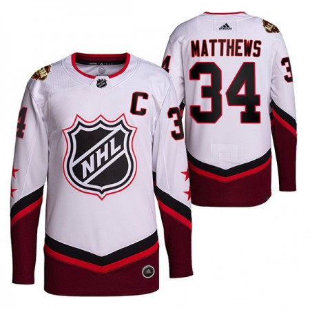 Herren Eishockey Toronto Maple Leafs Trikot Auston Matthews 34 2022 NHL All-Star Weiß Authentic